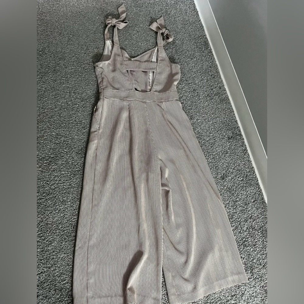 Kaari Blue Striped Jumpsuit